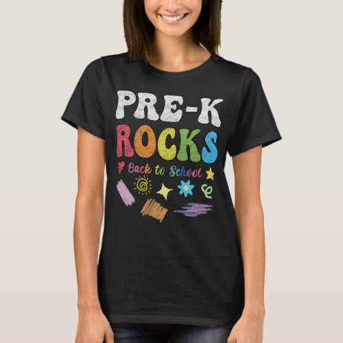 Pre_k Rocks Back to school Teacher and Student T_Shirt