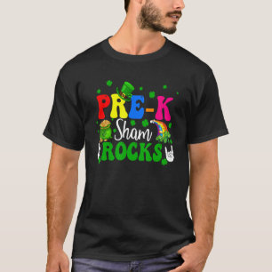Pre-k Shamrocks Funny Rock Hands Shamrocks Patrick T-Shirt