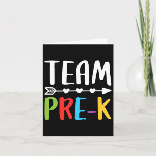 Pre-k Teacher Back To School  Card