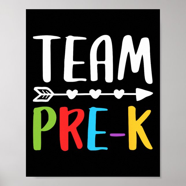 Pre-k Teacher Back To School  Poster (Front)