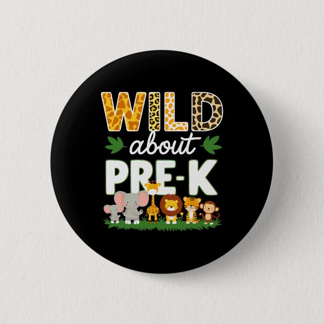 Pre-k Teacher  Button (Front)