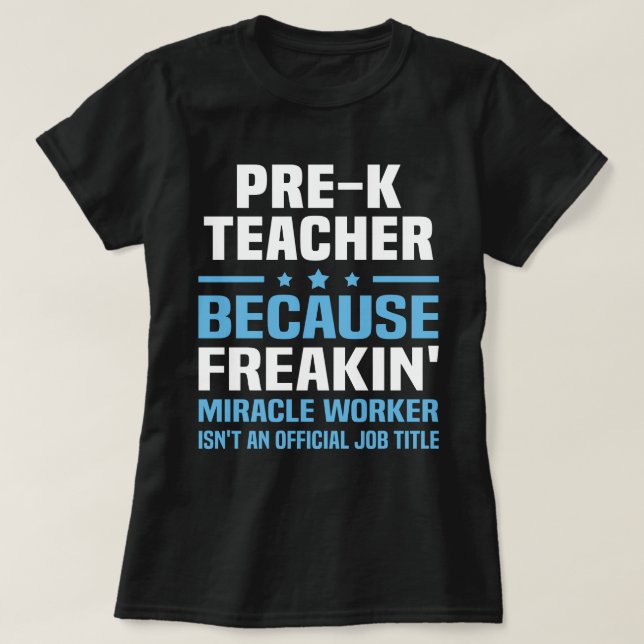 Pre-K Teacher T-Shirt (Design Front)