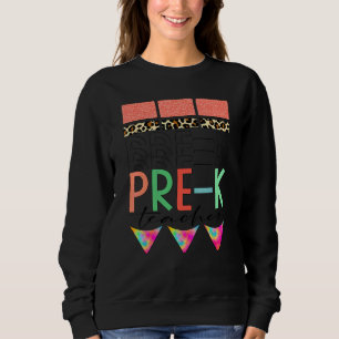 Pre K Team Preschool Back To School Teacher Kids Sweatshirt