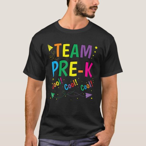 Pre_K Team Rainbow Prek Back To School Preschool T T_Shirt