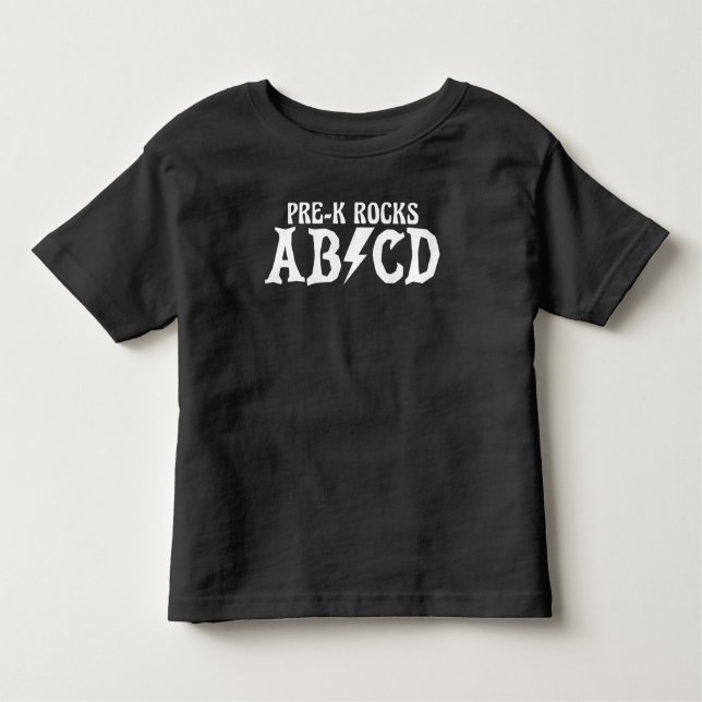 Pre-K Team Rocks Back to School Elementary Teacher Toddler T-shirt (Front)