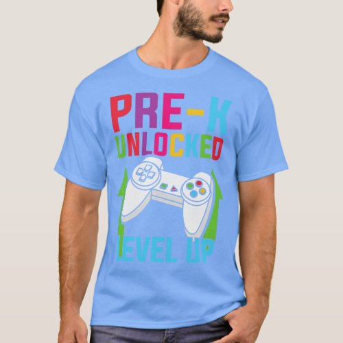 Pre K Unlocked Level Up Game Lover Back To School  T_Shirt
