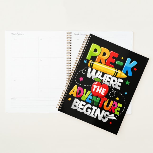 Pre-K Where The Adventure Begins Back to School Planner (Display)