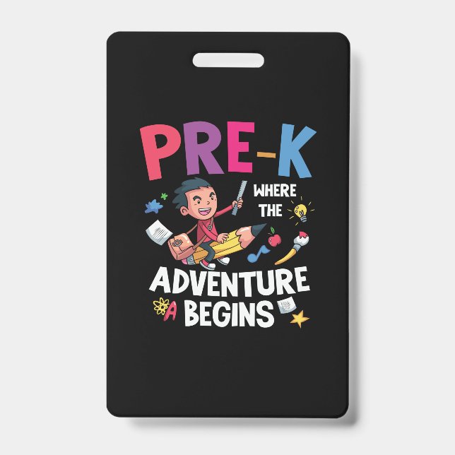 Pre Kindergarten Adventure Begins Badge (Front)