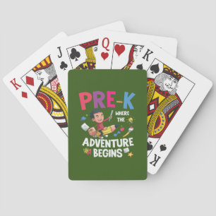 Pre Kindergarten Adventure Begins Poker Cards
