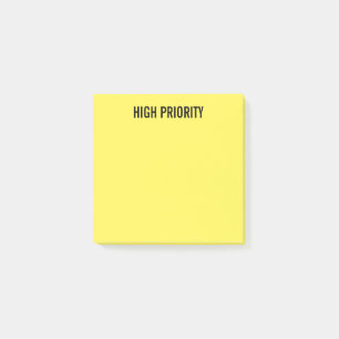 Pre-Labeled High Priority Yellow Post-it Notes