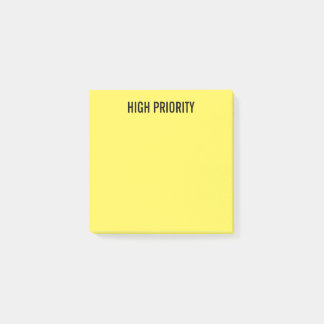 Pre-Labeled High Priority Yellow Post-it Notes