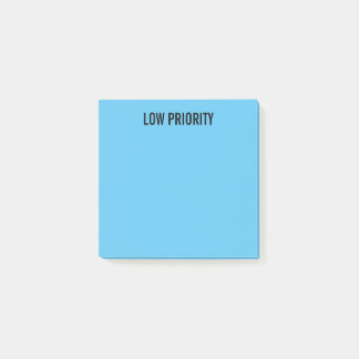 Pre-Labeled Low Priority Blue Post-it Notes