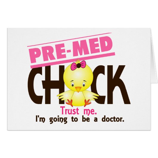 Pre-Med Chick 3 Cards (Front Horizontal)
