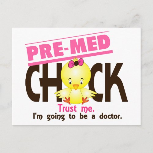 Pre_Med Chick 3 Postcard
