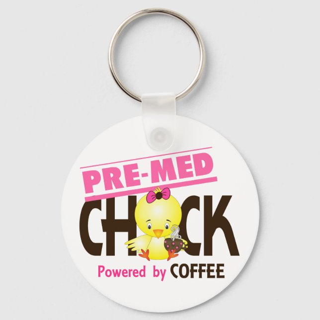 Pre-Med Chick 4 Keychain (Front)