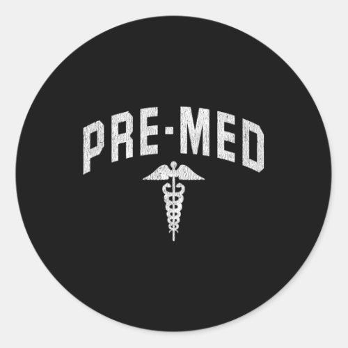 Pre_Med Student Pre Medicine Future Doctor Classic Round Sticker