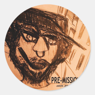 PRE MISSION THOUGHT CLASSIC ROUND STICKER