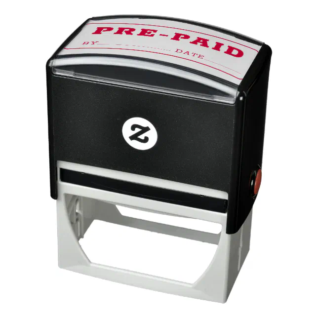 PRE PAID Account Office Business Bank Cashier Self-inking Stamp | Zazzle