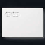 Pre-Printed Envelope with Corner Return Address<br><div class="desc">Envelopes pre-printed with return address for 5x7 invitations and cards.</div>