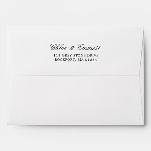 Pre_printed Return Address on Back Envelope