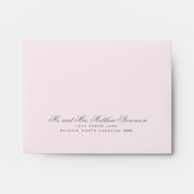 Pre-Printed Wedding Invitation Envelope (Front)
