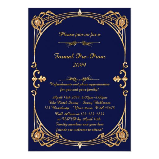 Pre Prom Invitation Wording 7