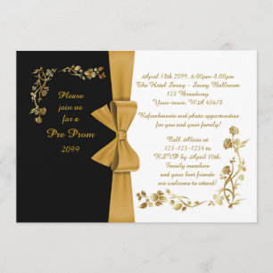 Pre-Prom invitation, Pre-Prom, Quinceanera,Sweet16 Invitation