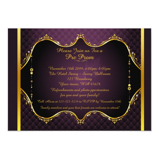 Pre-Prom invitation, Pre-Prom, Quinceanera,Sweet16 Invitation | Zazzle.com