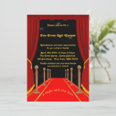 Pre-Prom invitation, Pre Prom,Red-Carpet,15th,16th Invitation (Standing Front)