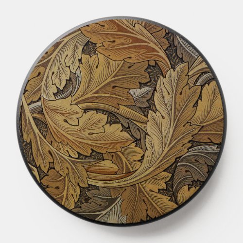 Pre_Raphaelite Acanthus Pattern In Neutrals PopSocket