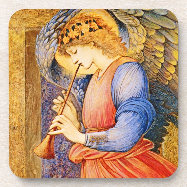Pre-Raphaelite Angel Coasters (Front)