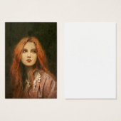 Pre-Raphaelite Girl ACEO Business Card (Front & Back)