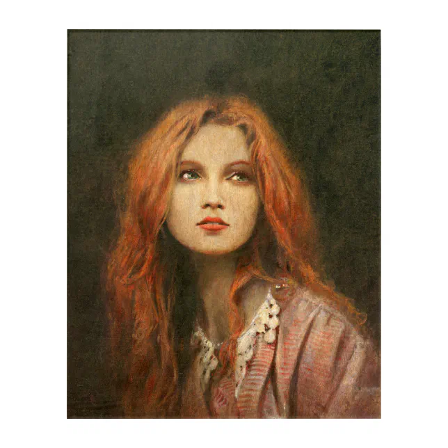 PreRaphaelite Girl Acrylic Wall Art Zazzle
