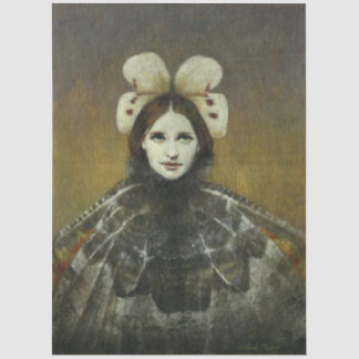 Pre-Raphaelite Style Butterfly Girl Tissue Paper