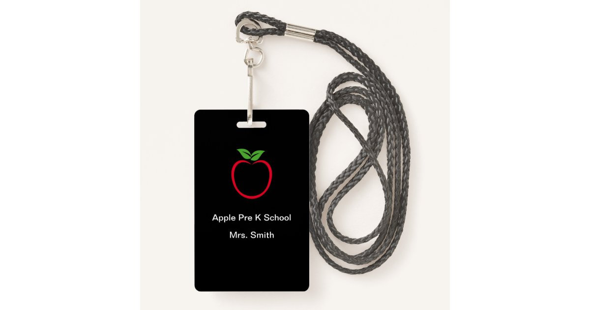 Pre School Teacher Template Badge | Zazzle