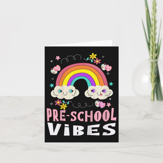 Pre-school Vibes School Pupil 1st Day Back To Scho Card (Front)