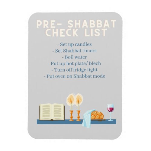 Pre_Shabbat check list magnet 