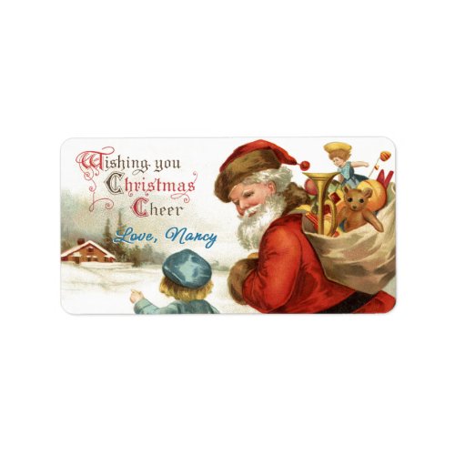 Pre_signed Wishing you Christmas Cheer Gift Labels