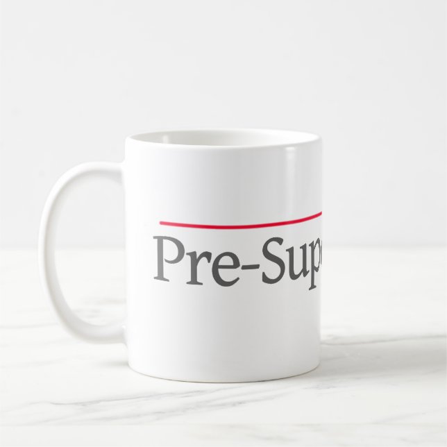 "PRE-SUPER LAWYER" -- COFFEE MUG (Left)