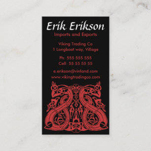 Pre Viking Blue, business card template