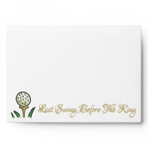 Pre-Wedding Golfing Party White Gold Last Swing