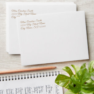 Pre-Written Return Address Envelopes