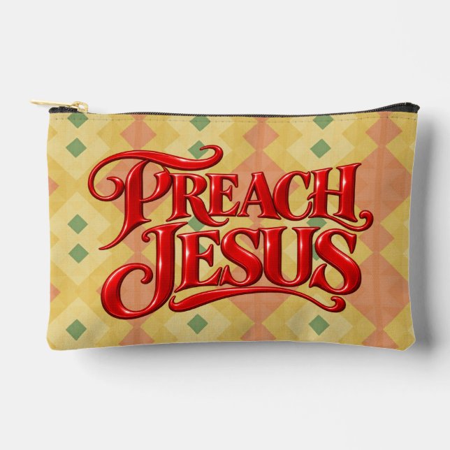 Preach Jesus Accessory Pouch (Front)