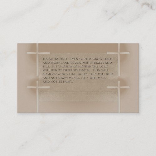 Preacher Bible Verse Quote Rev Business Cards