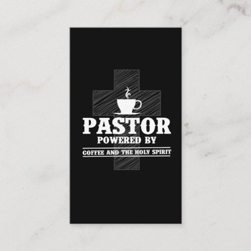 Preacher Coffee Lover Holy Spirit Caffeine Pastor Business Card