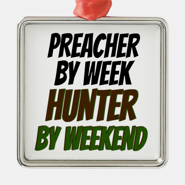 Preacher Hunter Metal Ornament (Front)