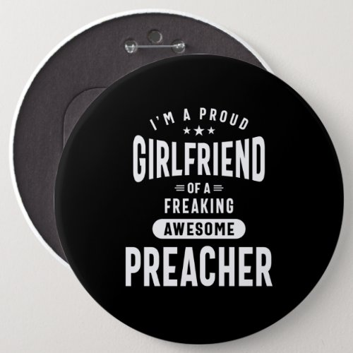 Preacher Job Title Tee Gift Mens Womens Button
