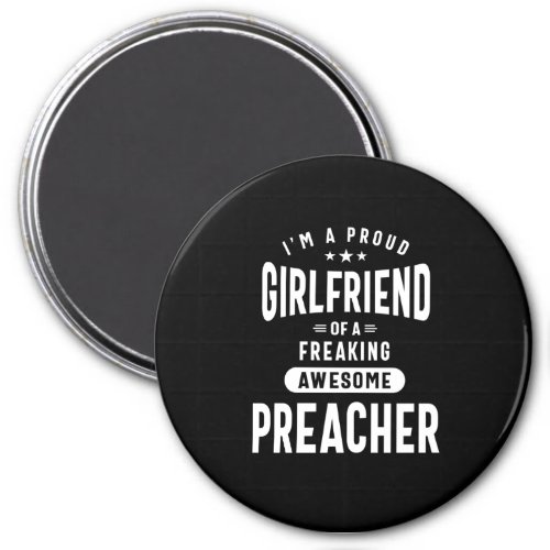 Preacher Job Title Tee Gift Mens Womens Magnet