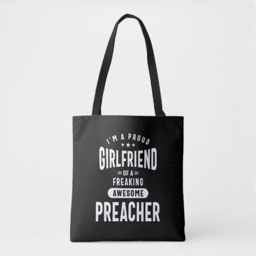 Preacher Job Title Tee Gift Mens Womens Tote Bag