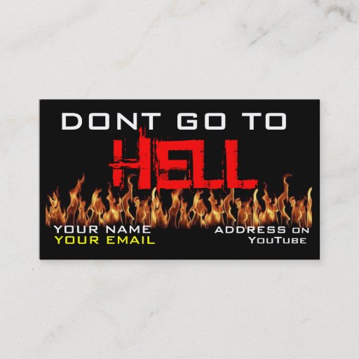 Customizable Preacher's Business Card